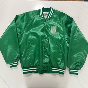 💚 Vintage 80s Satin Bomber Jacket — Made in USA 🇺🇸
